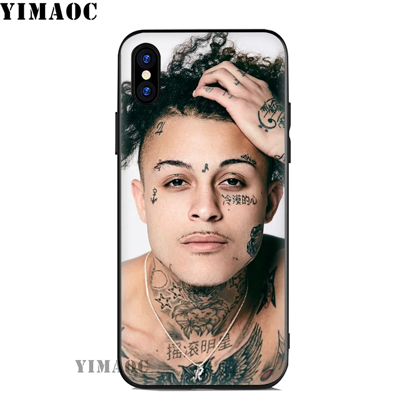 YIMAOC Lil Skies Soft Silicone Case for iPhone 11 Pro Xr Xs Max X or 10 8 7 6 6S Plus 5 5S SE |