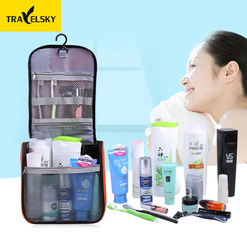 Женская дорожная сумка для макияжа водонепроницаемая унитаза износостойкая