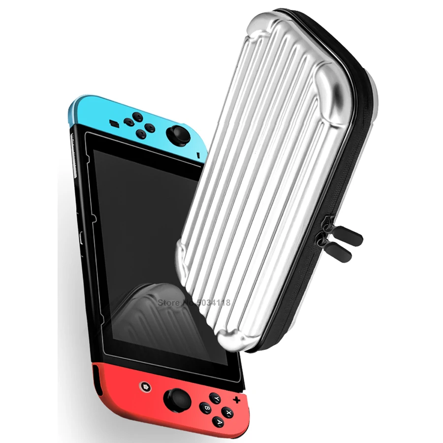 Супержесткий чехол для хранения Nintendo Switch 6 в 1 Мягкий защитный из ТПУ с 4