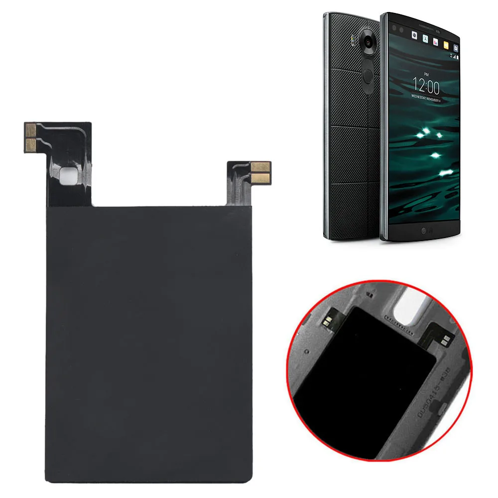 Фетиль беспроводной зарядки приема для LG V10 Беспроводная наклейка для зарядки приемник Qi с Nfc Ic чип для LG V10 снег