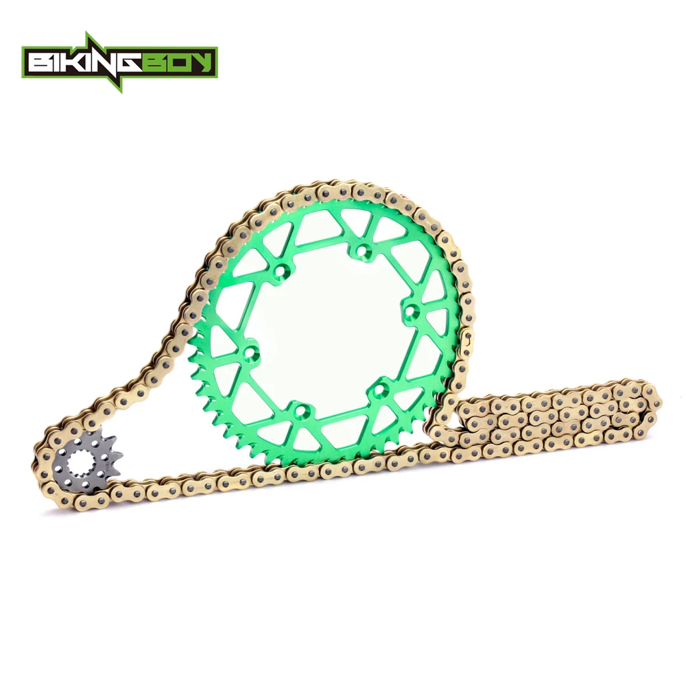 BIKINGBOY Передняя 12T Задняя 48T 49T 50T 51T 52T Звездочка 520 120L X ring цепь для Kawasaki KX 250 98 99 00 01 02 03