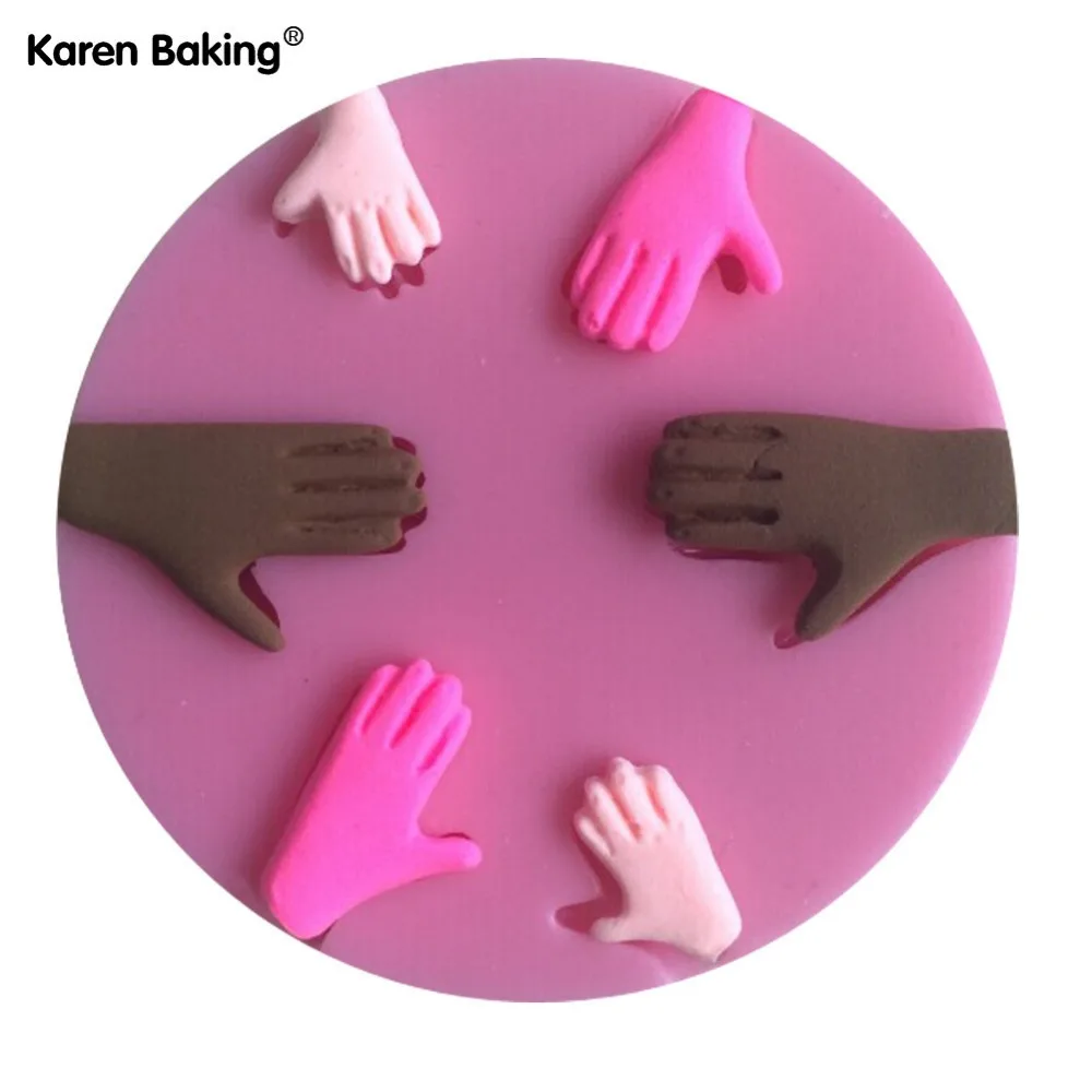 3D силиконовая форма для торта в форме руки инструменты украшения мыло формы