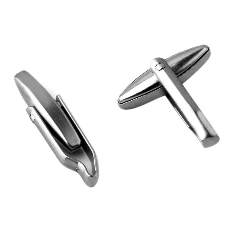 6pcs ( No Fade ) 18.5*19MM Stainless Steel DIY Glossy Cufflinks Accessories Wholesale