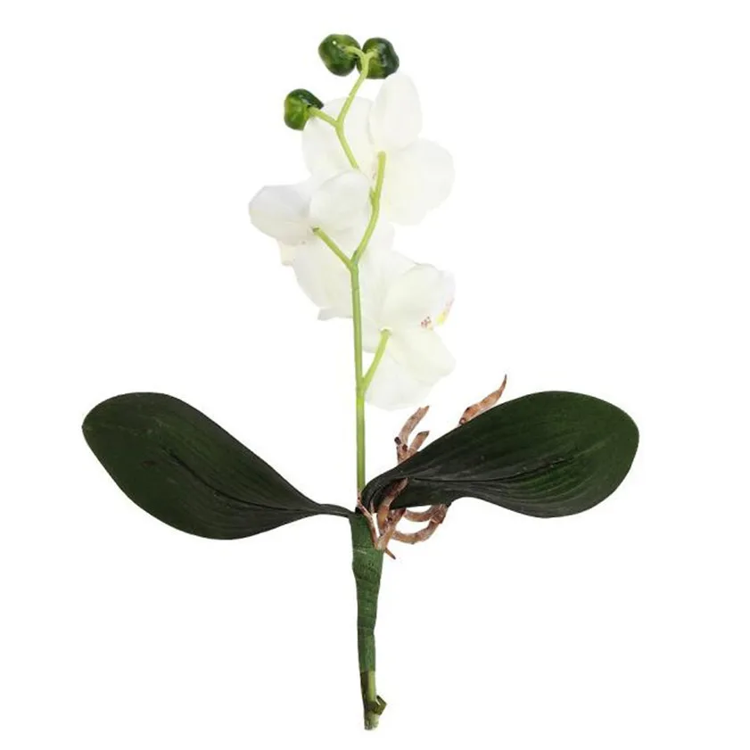 Лидер продаж 2017 искусственная бабочка орхидея с тройной головкой Шелковый