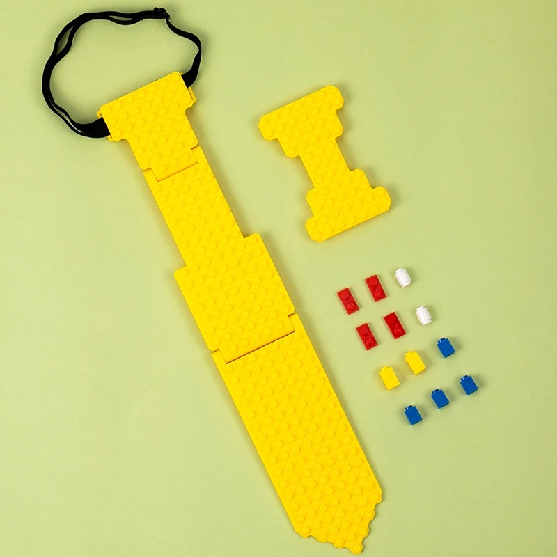Мини Строительная пластина DIY Развивающие игрушки Фигурки галстука база смешной