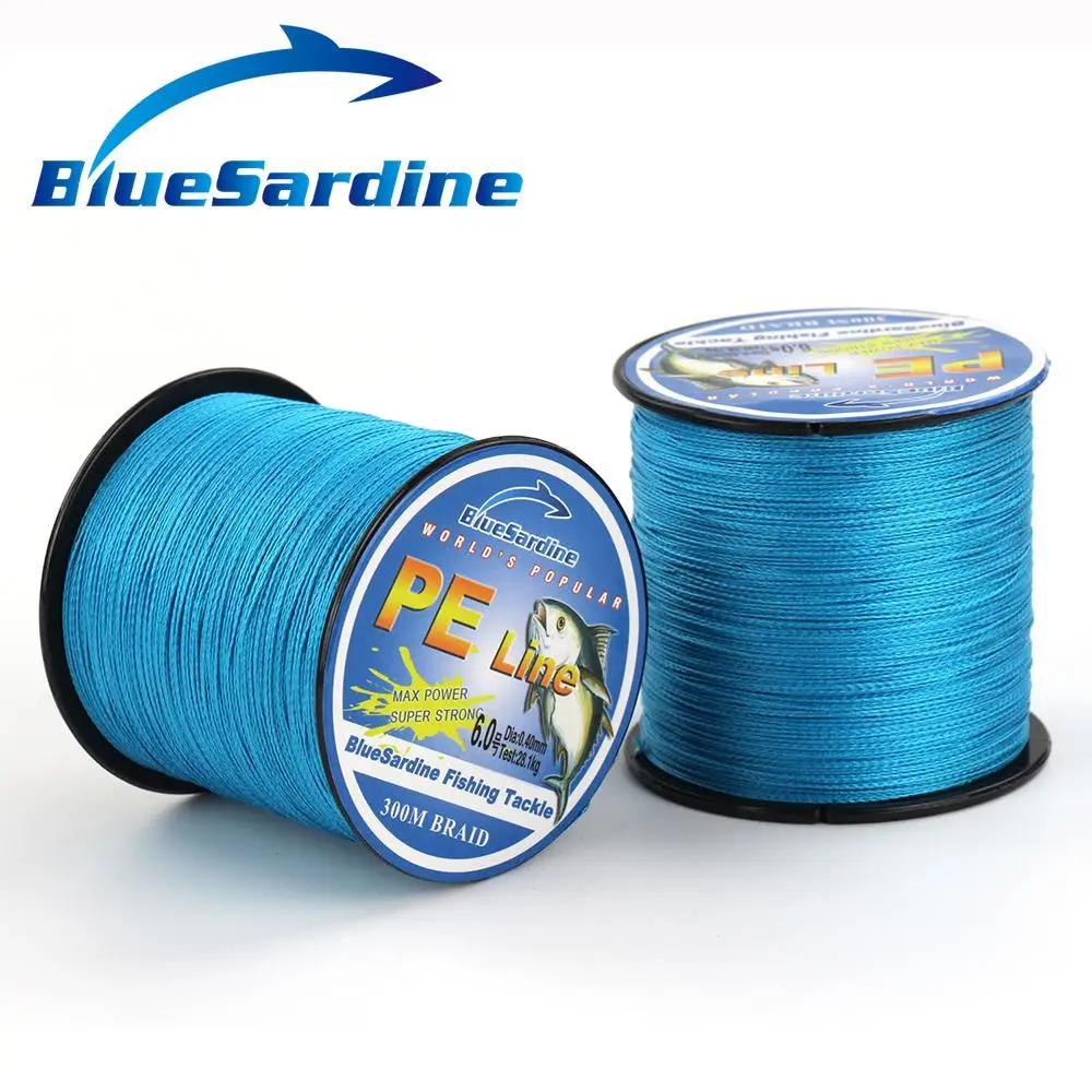 

Многонитевая плетеная рыболовная леска BlueSardine, 300 м