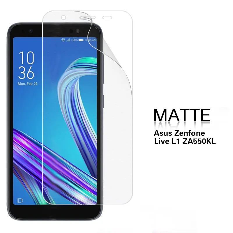 Антибликовая матовая пленка для Asus Zenfone Live L1 ZA550KL 5 45 in HD прозрачная глянцевая
