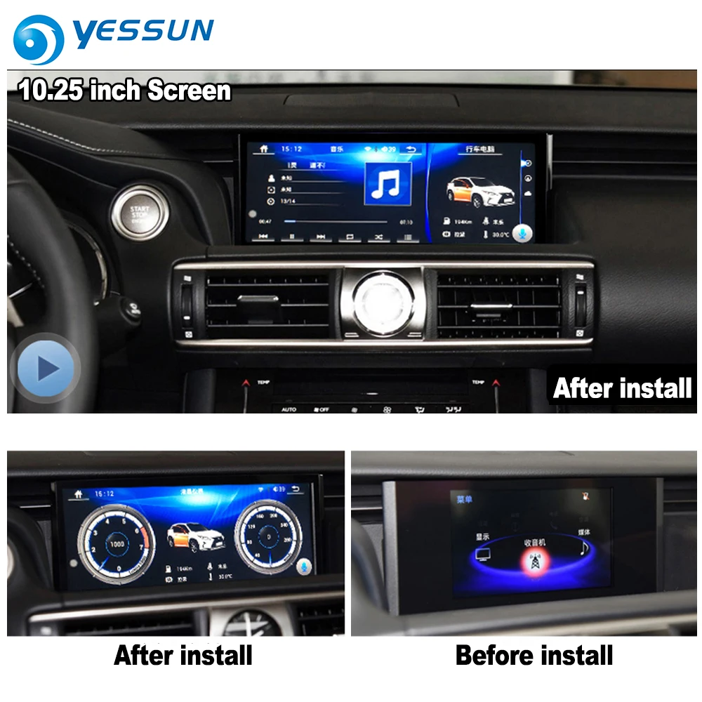 YESSUN 10,2" для Lexus IS 250~ автомобиль Android Carplay gps Navi карты навигации плеер Радио Стерео Wi-Fi без DVD