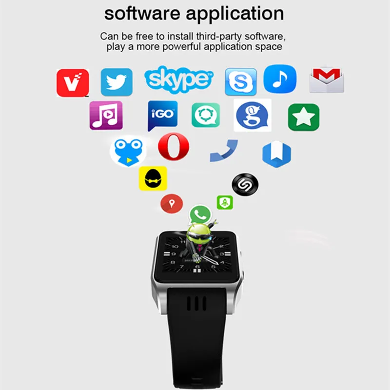 X86 умные часы с Wi Fi Android 4 Смарт MTK6572 1 0 ГГц двухъядерный процессор 0.3MP Камера