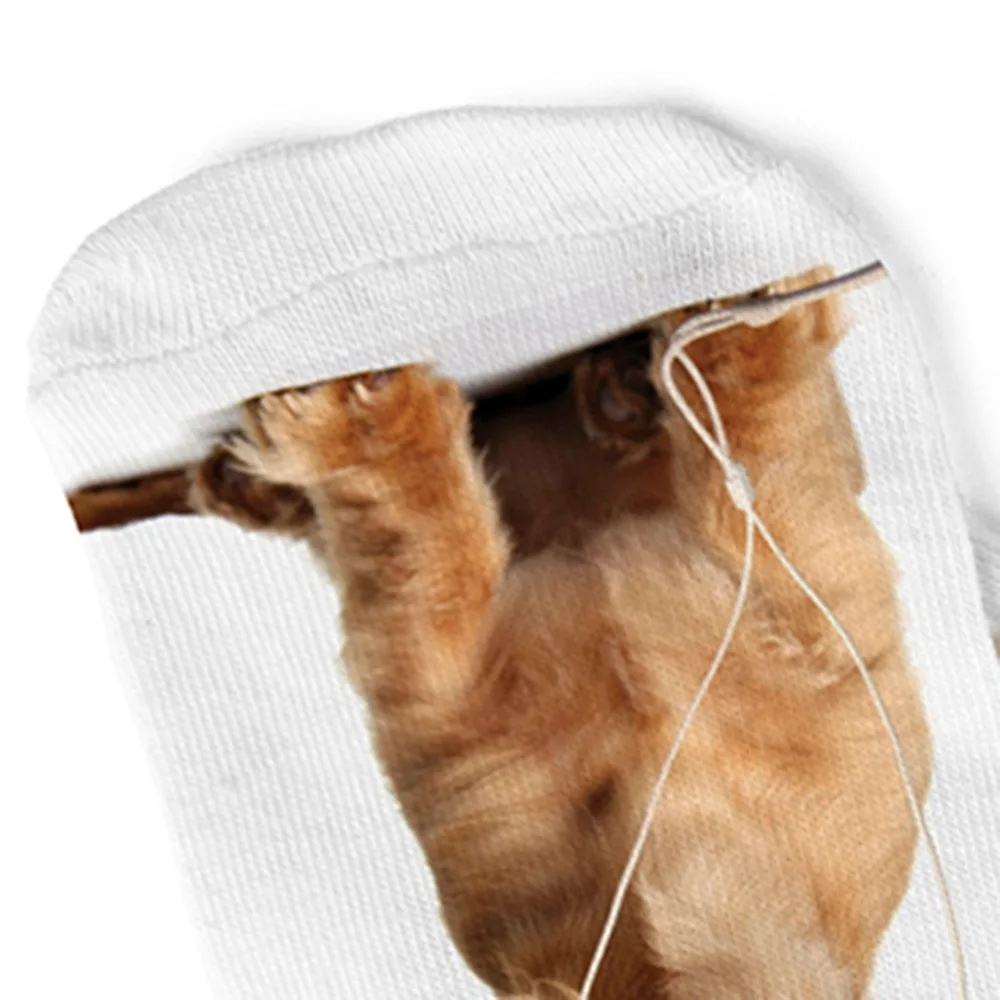 Enjoy Music Dog 3D печатные носки повседневные Харадзюку для творчества забавные с