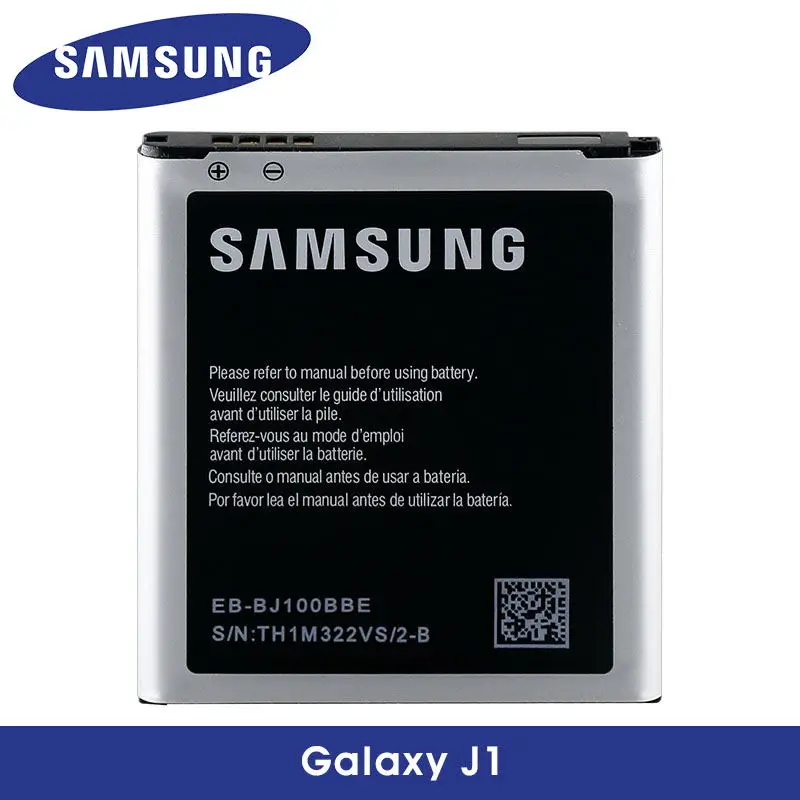 Оригинальный samsung Galaxy J1 (2015) Замена батареи J100 J100F J100H J100FN 4G 1850mAh EB BJ100BBE Аккумуляторы