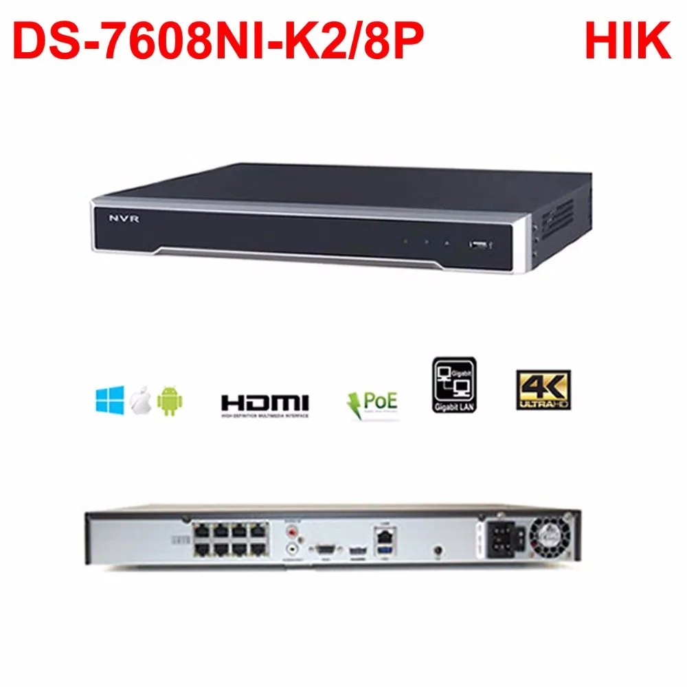 видеонаблюдение видеокамера видеорегистратор 16 канальный NVR Hikvision DS 7616NI K2/16P c