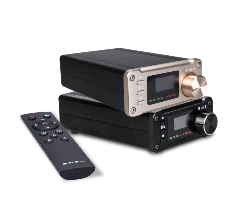 2018 SMSL SA 50 Plus аудио усилитель TAS5766M 2 1 AUX Hifi Цифровые усилители USB мини портативный