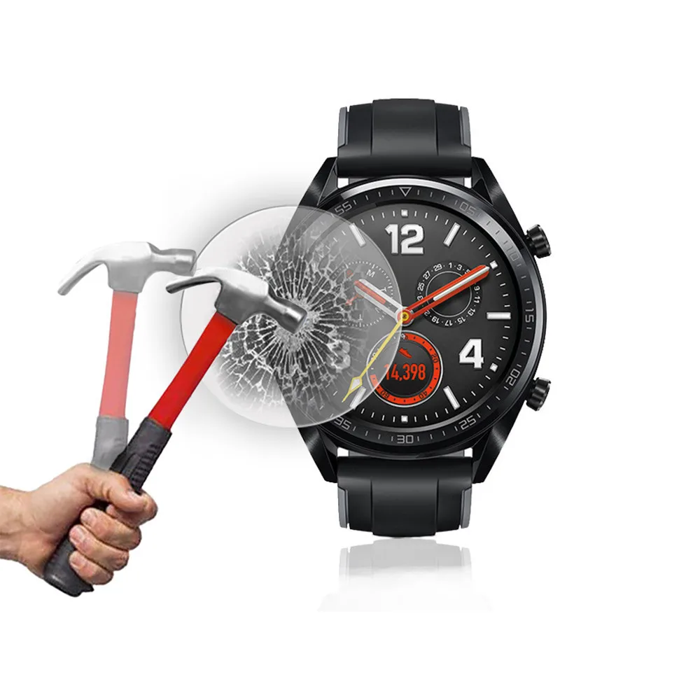 Твердость 9H HD прозрачное закаленное стекло Защита экрана для Huawei Watch GT носимые