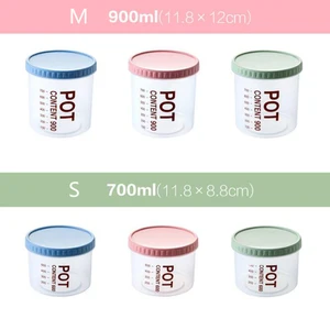 Прозрачные пластиковые герметичные банки, банки для хранения в холодильнике, кухонная зернистая коробка для хранения продуктов, баки для хранения продуктов