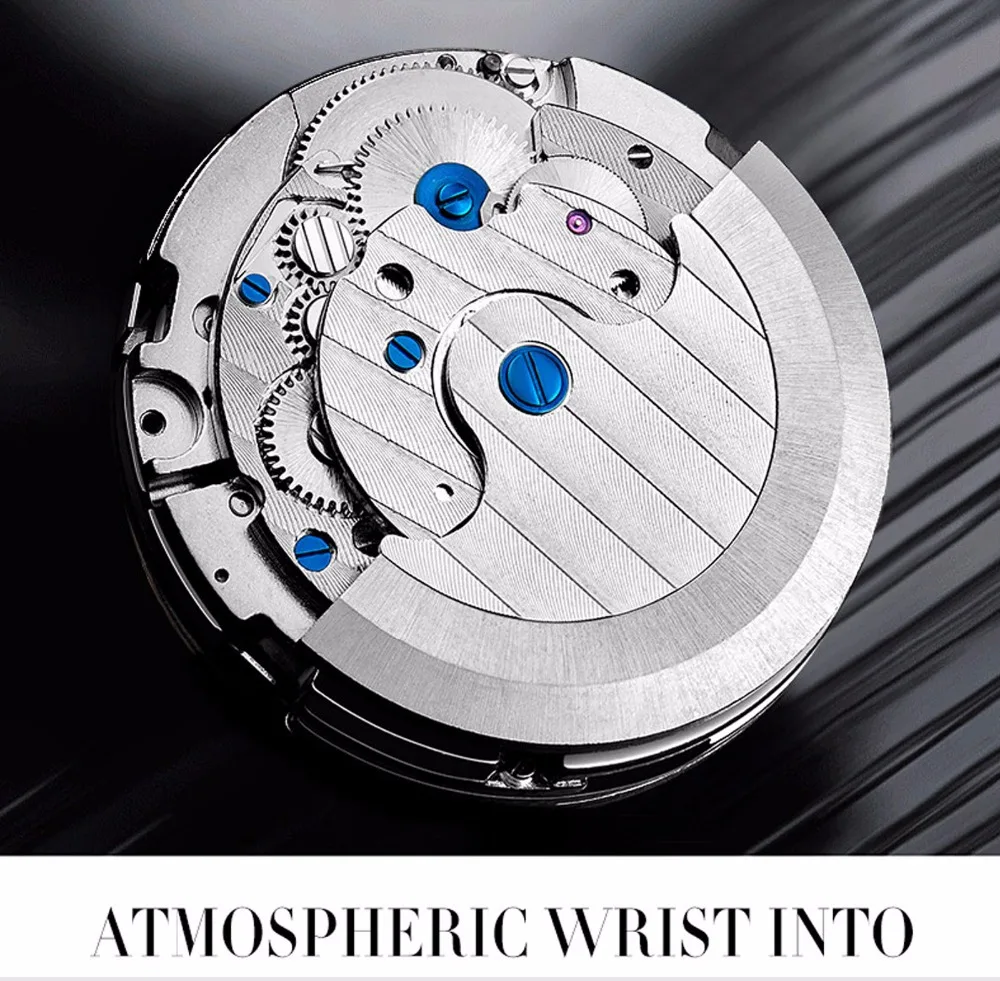 NIBOSI мужские часы лучший бренд роскошные полностью стальные автоматические