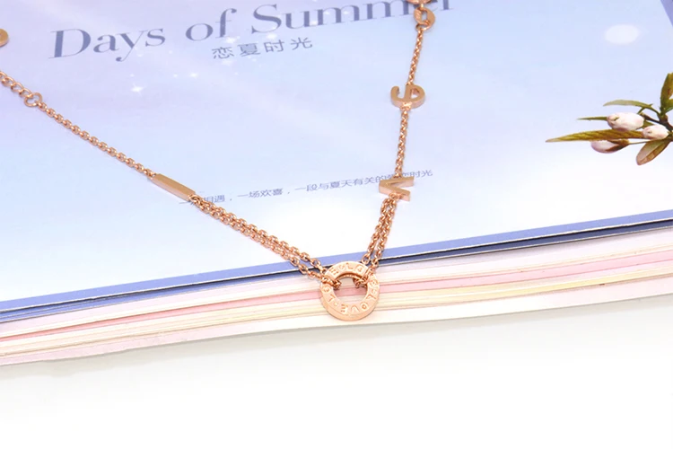 Браслет из розового золота 18K с надписью LOVE|Гибкие и жесткие браслеты| |