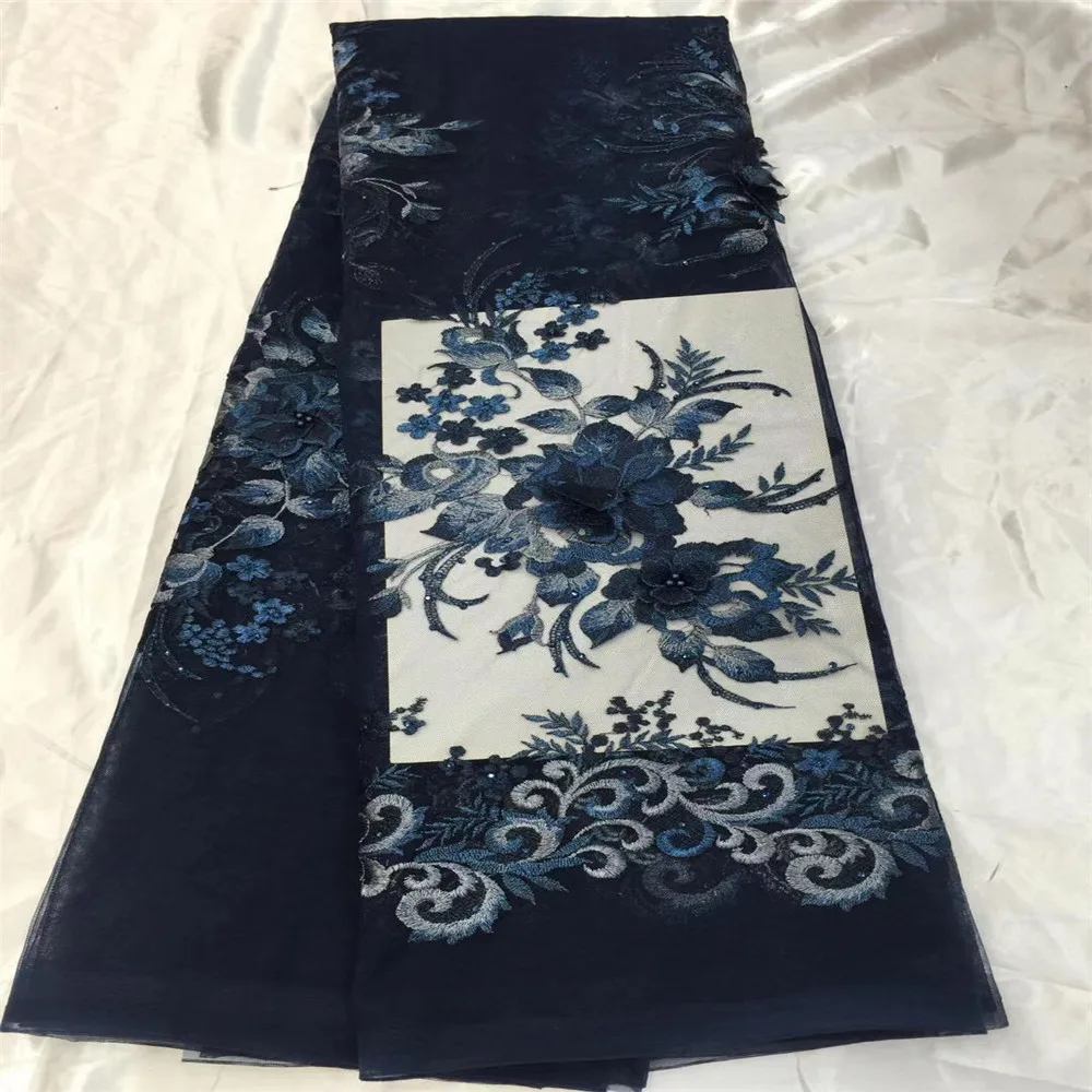 2018 High quality african french 3d lace fabric stones Embroidered African Guipure French Lace Fabric for party dresses HJ54-2 | Дом и сад