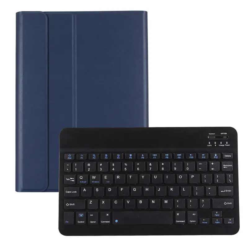 Blue Мини Беспроводная bluetooth-клавиатура, умный чехол для iPad 2/3/4 Air 1 2 Mini 1 2 3 4, новинка Pro 9,7 10,5 дюйма - Цвет: Blue