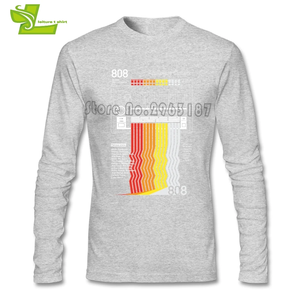 808 Classix Vaporwave/мужская футболка модная на заказ футболки с длинными рукавами из 100%