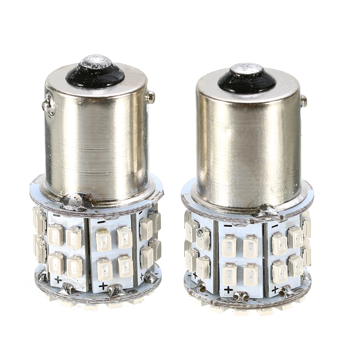 2x желтые 1156 Хвост светильник BAU15S PY21W 360 градусов 50 SMD светодиодный поворотник