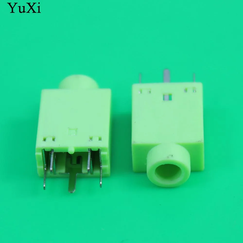 

YuXi 3.5mm Female Audio Connector 5 Pin DIP Headphone Jack Socket PJ-358 Green