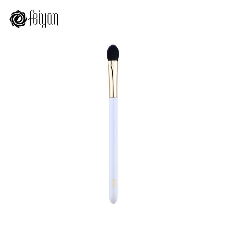10 Medium Eyeshadow Профессиональный набор кистей FEIYAN для макияжа, 13 шт., высококачественный натуральный набор из волоса козла для пудры для нанесения основы румян теней для век, набор кистей для бровей - Handle Color: 10 Medium Eyeshadow