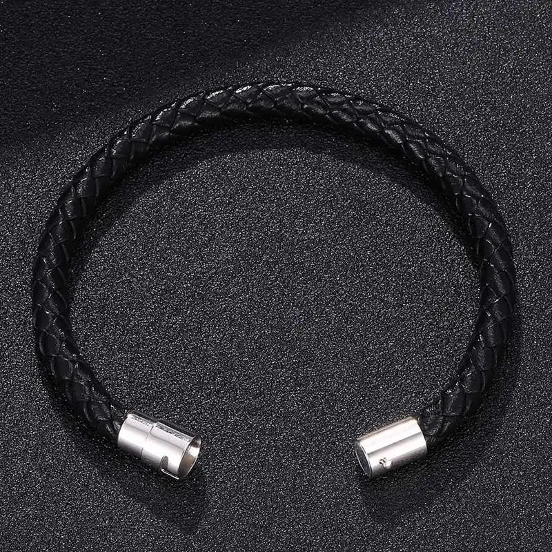 4 цвета классические ювелирные изделия унисекс плетеный кожаный женский браслет