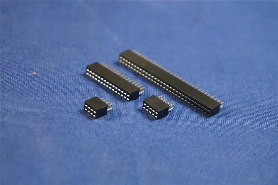 100 шт. 0 050 &quot1 27 мм розетка гнездовой разъем PCB Header 6 8 10 12 14 16 20 24 26 30 40 50 60 80 Pin сквозные