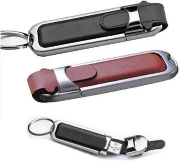 Кожаный USB флеш-накопитель 4 ГБ 8 16 32 64 (можно настроить логотип) |