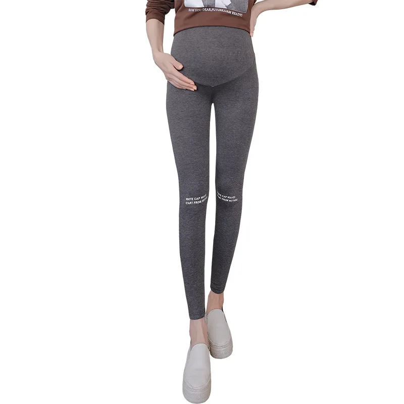 Брюки для беременных Леггинсы с буквенным принтом брюки эластичной талией