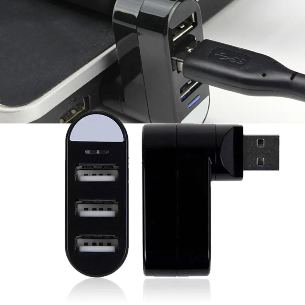 Etmakit Бестселлер мини 3 порта USB 2 0 поворотный концентратор Высокоскоростной