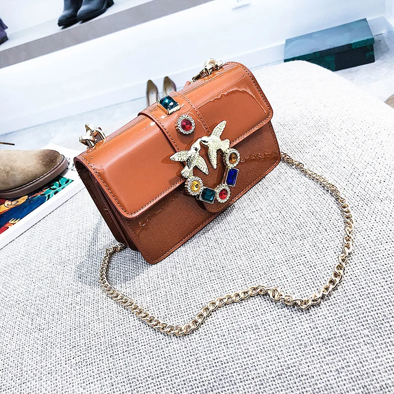 Модная обувь из лакированной кожи Сумки 2018 Для женщин сумка Повседневное женский