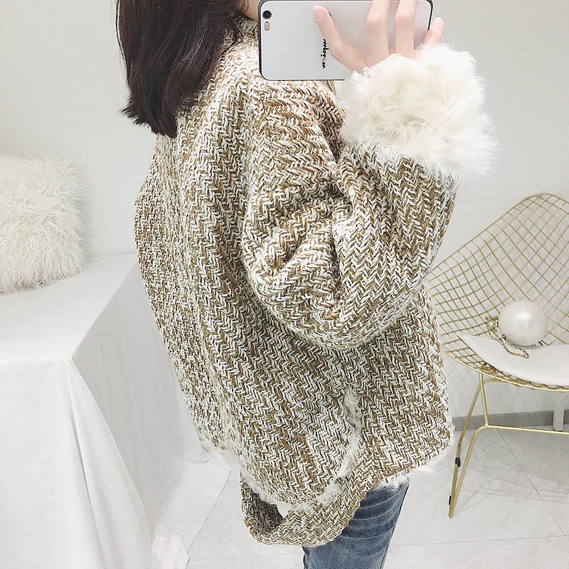OFTBUY 2019 Роскошная зимняя куртка женская парка из натуральной шерсти Меховая