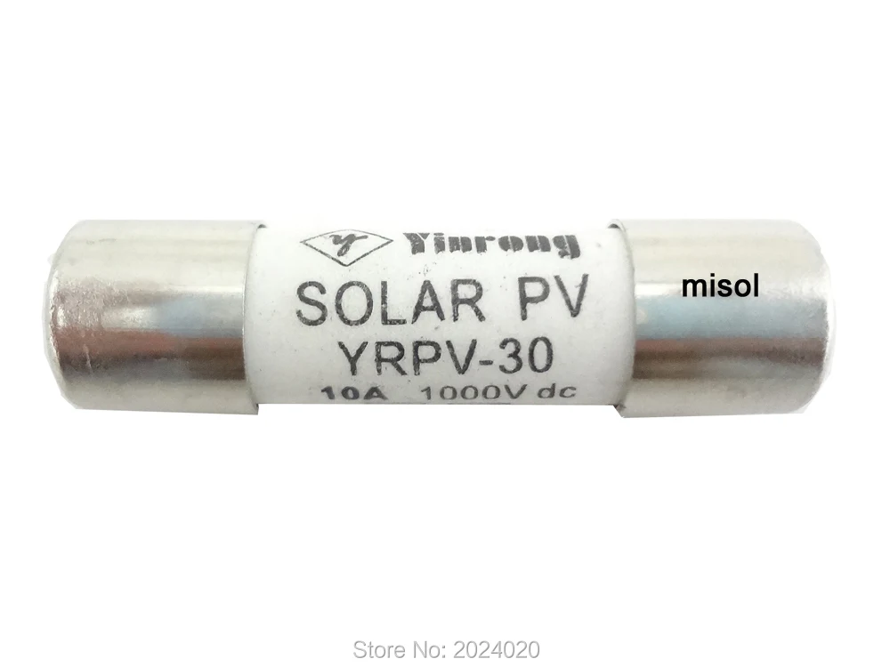1 блок ПВ плавкого предохранителя солнечной батареи 10 А 1000 В постоянного тока 10x38