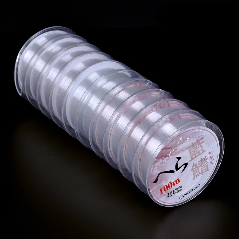 Прочные рыболовные лески 100 метров износостойкие нейлоновые приманки