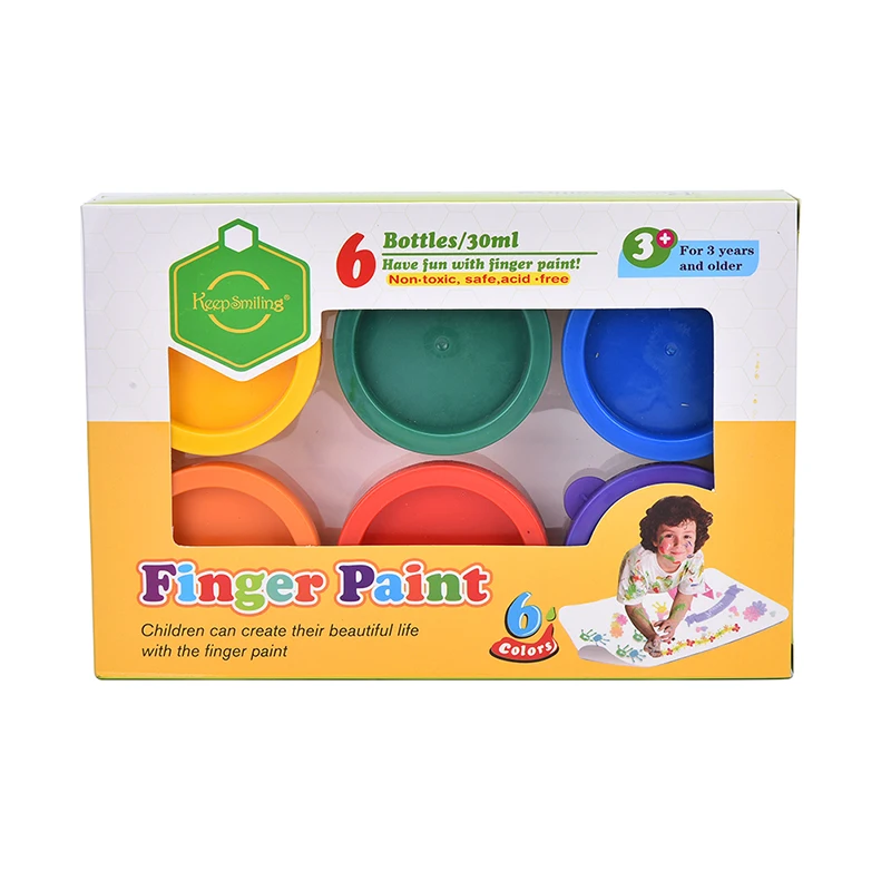 

1Set Different Colors Finger Painting Drawing Toys Birthday Gifts Educational Mud Painting Toy Children Finger Painting Tool
