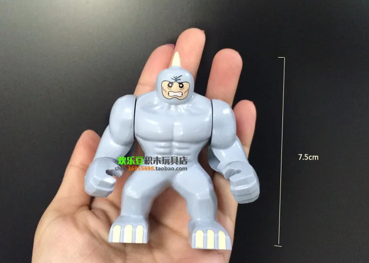 Decool 1 шт. 7 см Супер герои Мстители большой носорог фигурки собирают миньфиг Халк