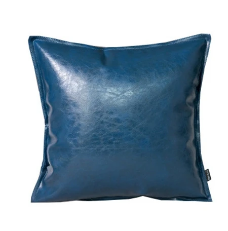 Cushion cover4 Однотонные желтые и синие домашние декоративные подушки, мягкие кожаные Наволочки на молнии, наволочки для подушек 30*50/45*45/50*50 см - Цвет: Cushion cover4