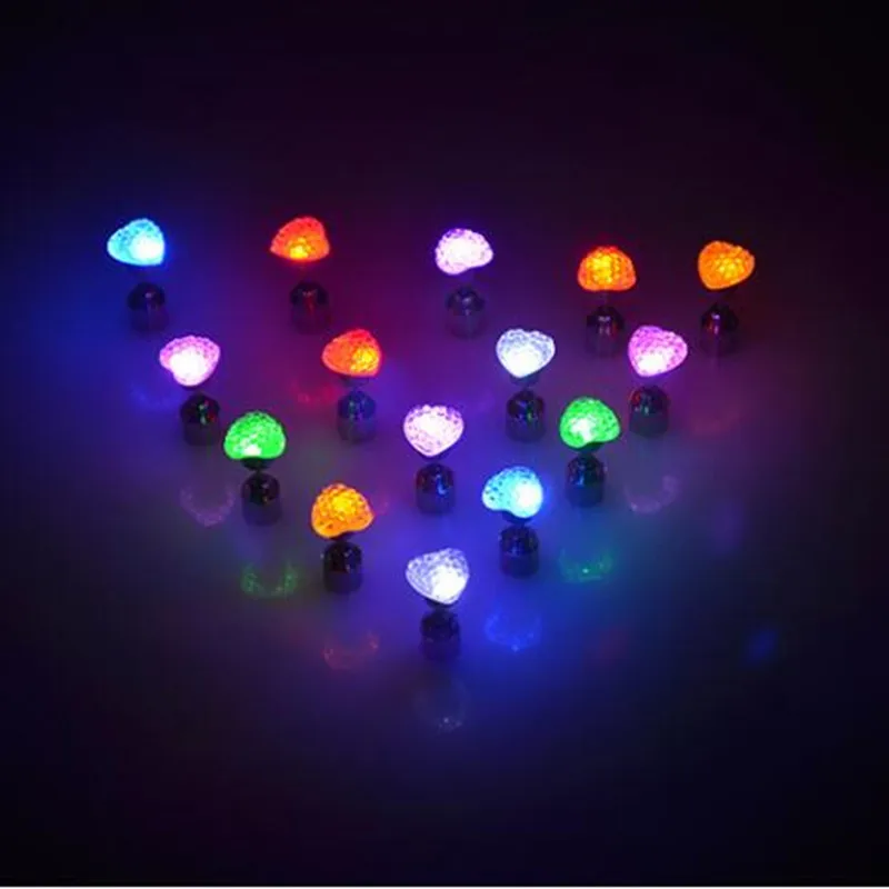 

Adults Love Heart Butterfly LED Flashing Earrings Ear Studs Bar KTV Nightclub Glowing Earring Disco Glow Party Christmas