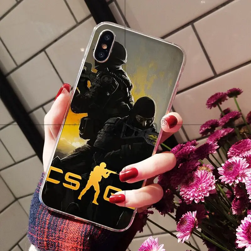 Ruicaica Counter Strike cs go игровой прозрачный мягкий чехол для телефона iPhone X XS MAX 6 6s 7 7plus 8