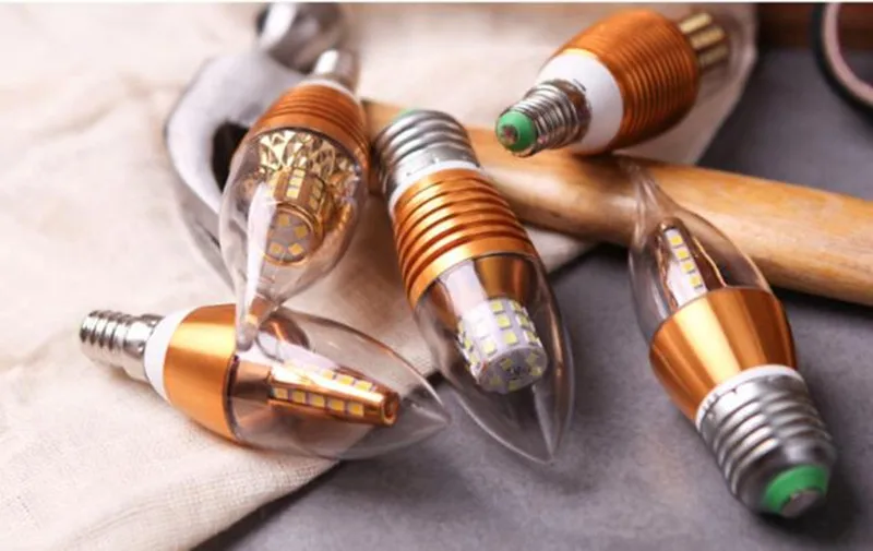 10 шт. Светодиодные Канделябры 2835SMD светодиодные свечи лампы 5 Вт 9 12 эквивалент 220В