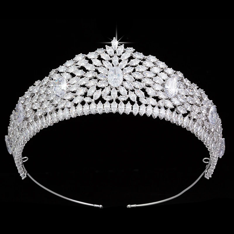 Принцесса Корона HADIYANA Свадебные модные аксессуары для волос Простой Элегантный