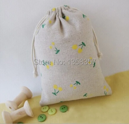 jute/linen lockrand drawstring bag for accessories ecklacegiftjewelry ingearings bagspouch customize wholesale