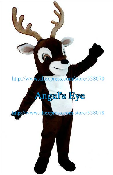 Лидер продаж 2014 Новый рождественский костюм-талисман с оленем и лосями костюм
