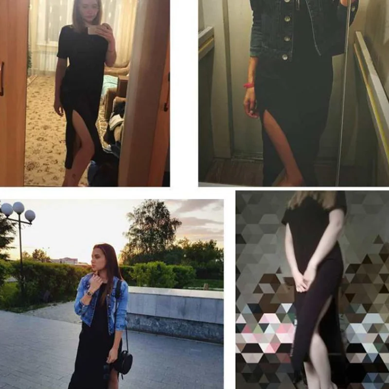 Летние пляжные платья футболки женские сексуальные повседневные Элегантные