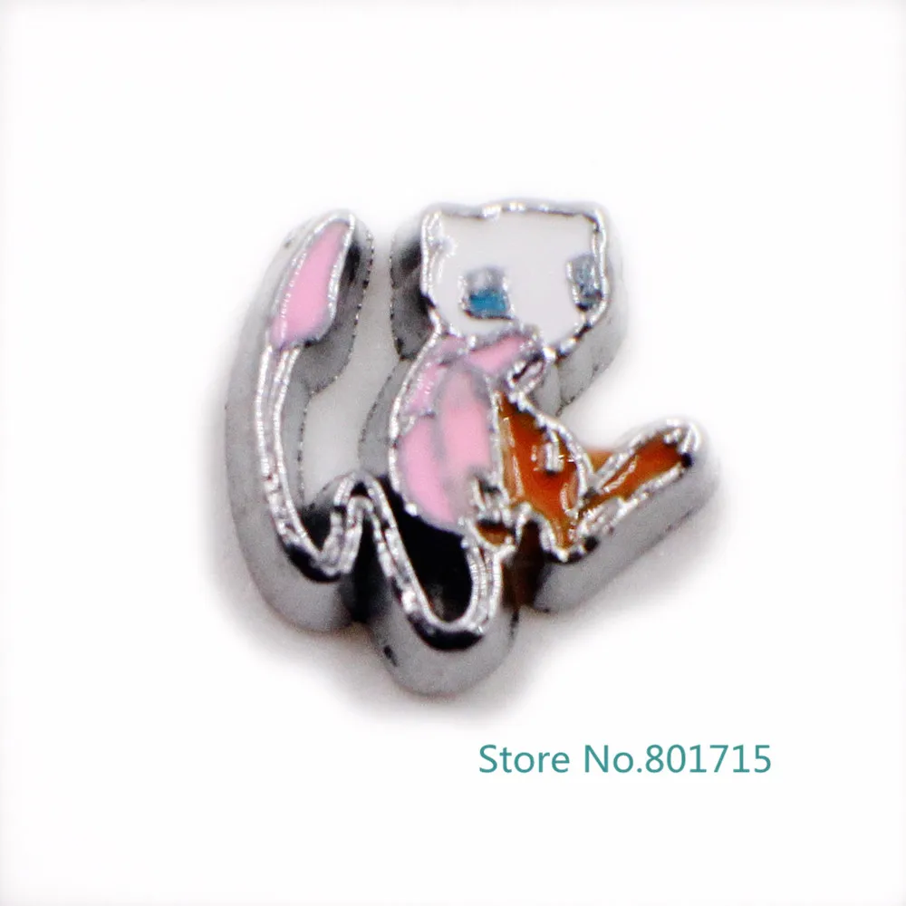 Симпатичные животные оптовая продажа плавающий медальон живые подвески