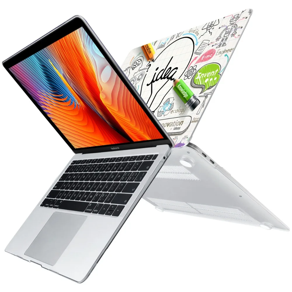 Batianda жесткий чехол для Macbook Air Pro retina 11 12 13 15 13,3 дюймов Сенсорная панель A1706 A1708 A1989 A1932 A1990 уникальный чехол для ноутбука