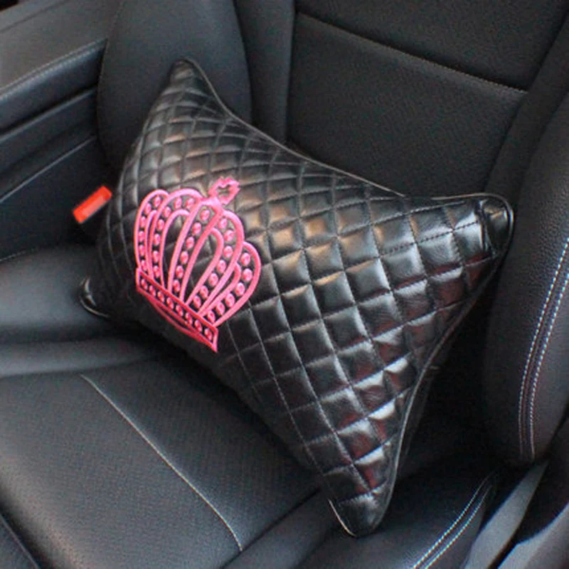 Подушка из искусственной кожи для подголовника автомобиля подушка шеи с