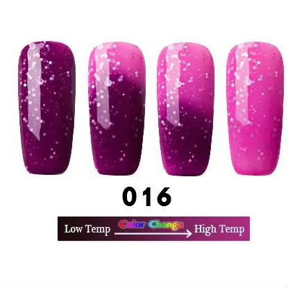 016 Lulaa 18 Цвета Термальность Температура изменить Цвет ногтей Гель-лак Soak Off УФ-Хамелеон Гель-лак Блестящий лак для ногтей гель лак - Цвет: 016